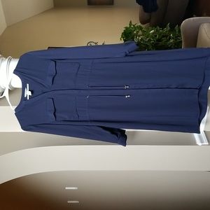 Navy button down Dress